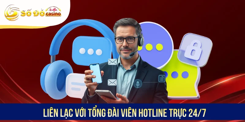 Liên lạc với tổng đài viên hotline trực 24/7