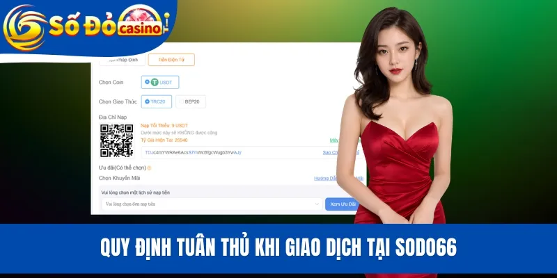 Quy định tuân thủ khi giao dịch tại SODO66